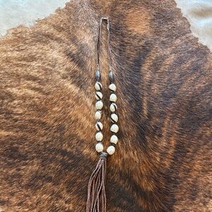 Elegant Brown Beaded Necklace